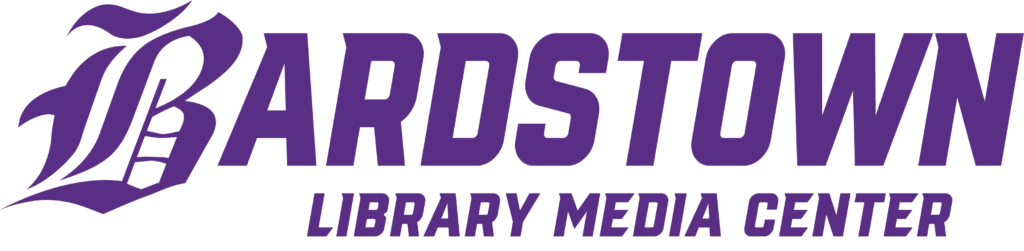 Bardstown Library Media Center wordmark logo - decorative